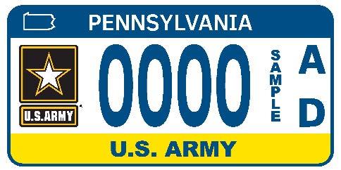 PA Veterans License Plates